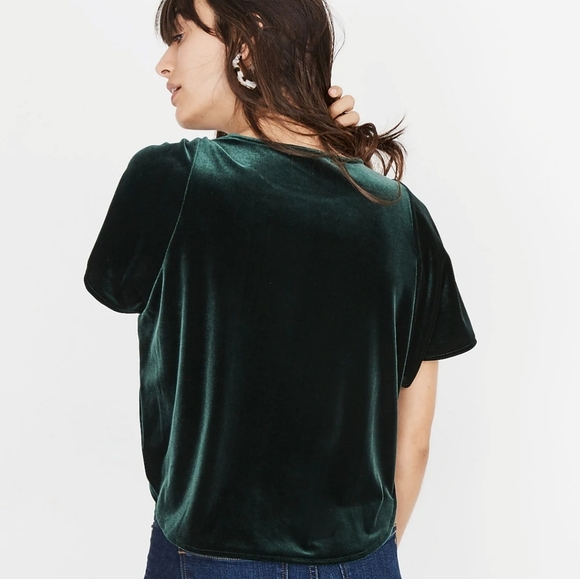 Madewell Velvet Butterfly Top sz S - Picture 3 of 12